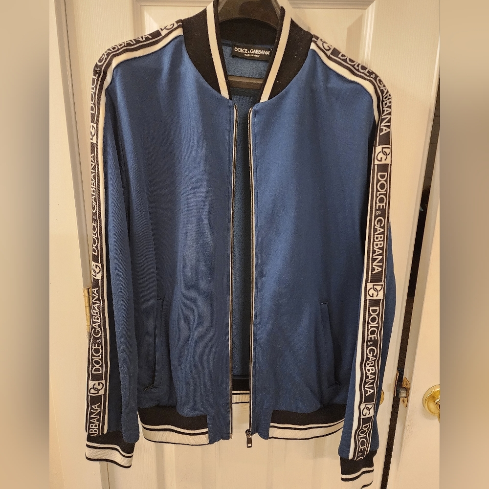 Dolce & Gabbana Men's Blue Bomber Jacket - Picture 4 of 8
